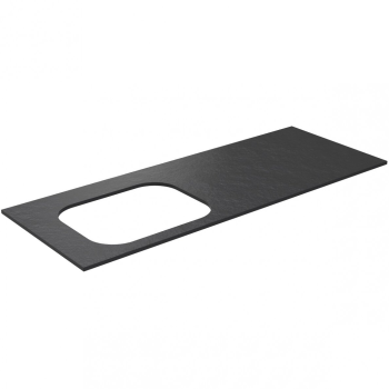 Darbo paviršius Kame Universal HPL, Movado kriauklei 121cm kairėje pusėje Black lava HPL WP/12-3/H17-P2-L
