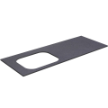 Darbo paviršius Kame Universal HPL, Movado kriauklei 121cm kairėje pusėje Black moon HPL WP/12-3/H11-P2-L