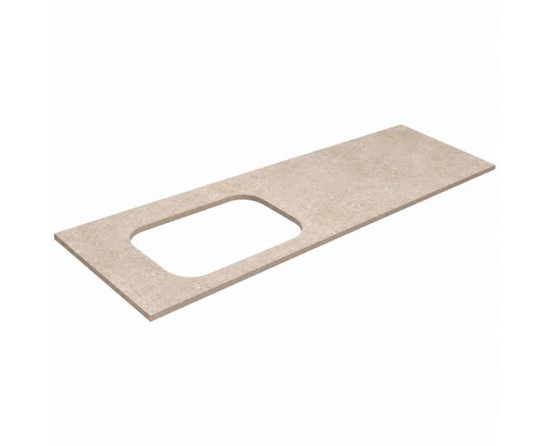 Darbo paviršius Kame Universal HPL, Movado kriauklei 121cm kairė pusė Earth stone HPL WP/12-3/H18-P2-L