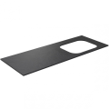 Darba virsma Kame Universal HPL, Movado izlietnei 121cm labā puse Black lava HPL WP/12-3/H17-P2-R