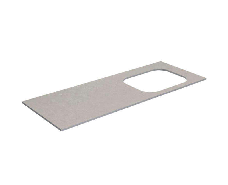 Darbo paviršius Kame Universal HPL, Movado kriauklei 121cm dešinė pusė Smėlio akmuo HPL WP/12-3/H15-P2-R