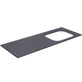 Darbo paviršius Kame Universal HPL, Movado kriauklei 160cm dešinėje Juodas Mėnulis HPL WP/16-3/H11-P2-R