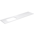 Darba virsma Kame Universal HPL, Movado izlietnei 200cm kreisā puse Balts Matēts HPL WP/20-3/H16-P2-L