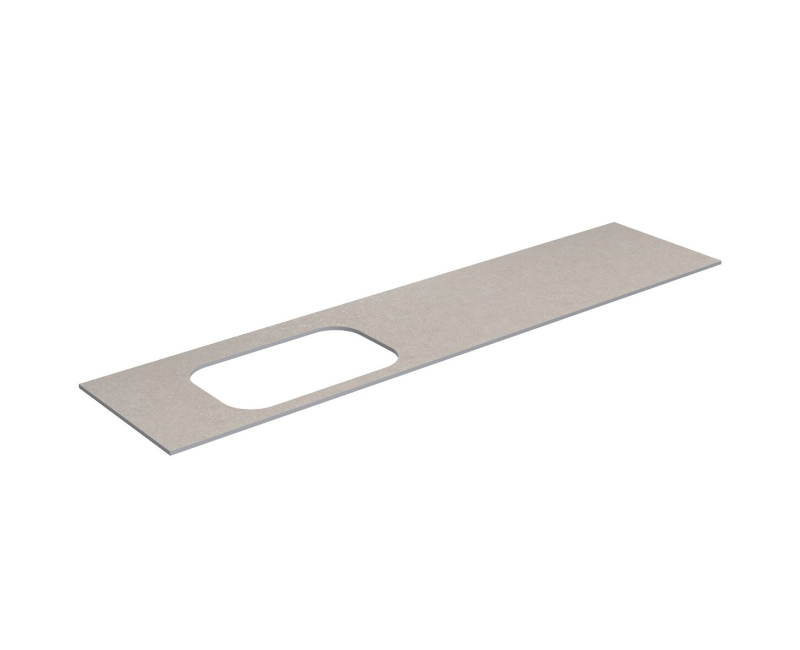 Darbo paviršius Kame Universal HPL, Movado kriauklei 200cm kairė pusė Smėlio akmuo HPL WP/20-3/H15-P2-L