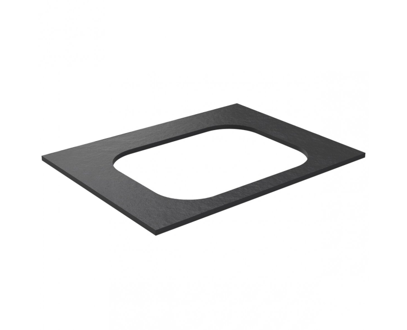 Darbo paviršius Kame Universal HPL, Movado kriauklei 61cm Black lava HPL WP/6-3/H17-P2