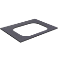 Darba virsma Kame Universal HPL, Movado izlietnei 61cm Black moon HPL WP/6-3/H11-P2