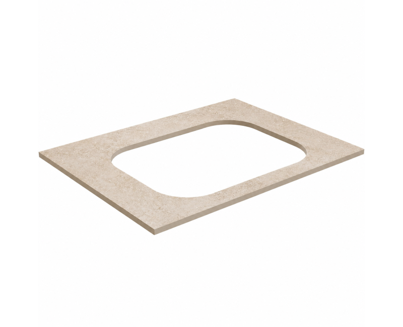 Darba virsma Kame Universal HPL, Movado izlietnei 61cm Earth stone HPL WP/6-3/H18-P2