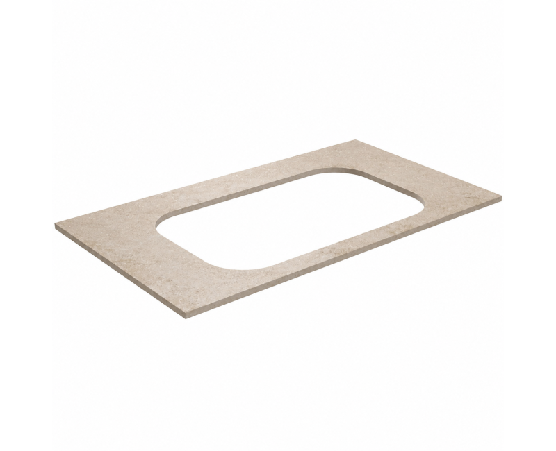 Darba virsma Kame Universal HPL, Movado izlietnei 81cm Earth stone HPL WP/8-3/H18-P2