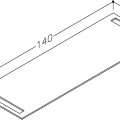 Darba virsma Kame Universal HPL 140cm Balts Matēts WP-2/12-3/H16