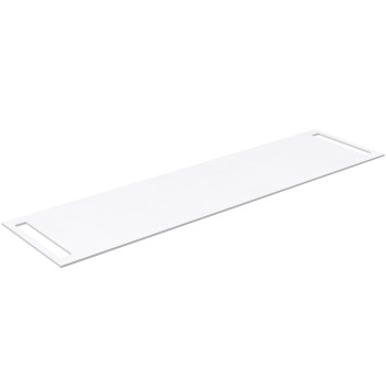 Darbo paviršius Kame Universal HPL su 2 rankšluosčių laikikliais 180cm Baltas Matinis WP-2/16-3/H16