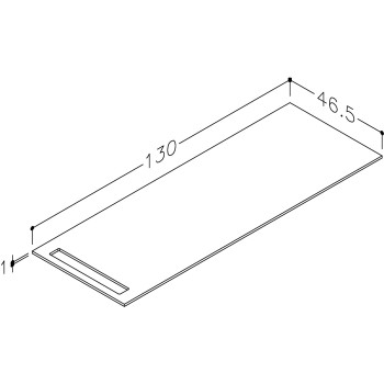 Darba virsma Kame Universal HPL 130cm Balts Matēts WP-1/12-3/H16