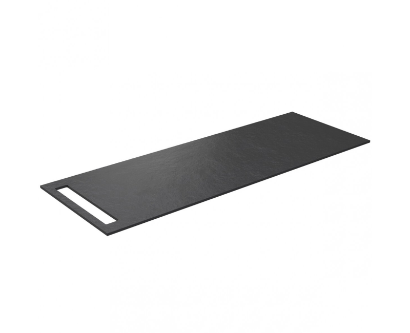 Darba virsma Kame Universal ar dvieļu turētāju HPL 130cm Black lava WP-1/12-3/H17