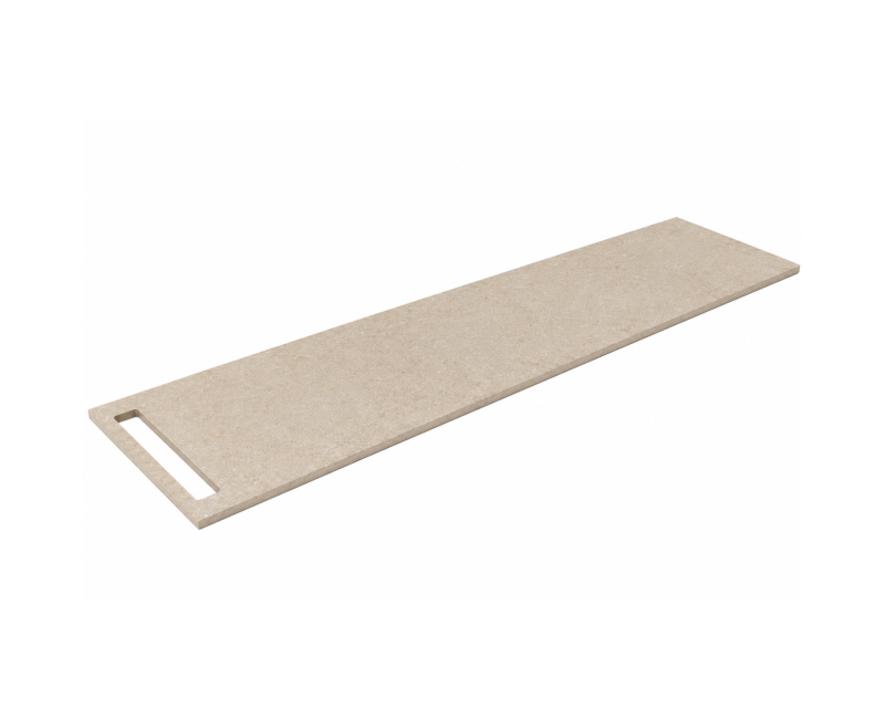 Darbo paviršius Kame Universal su rankšluosčių laikikliu HPL 210cm Earth stone WP-1/20-3/H18