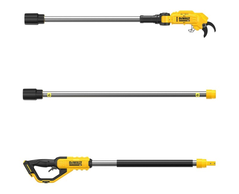 Dārza šķēres DeWALT 18 V akumulatora teleskopiskās, bez akumulatora un lādētāja DCMPP569N