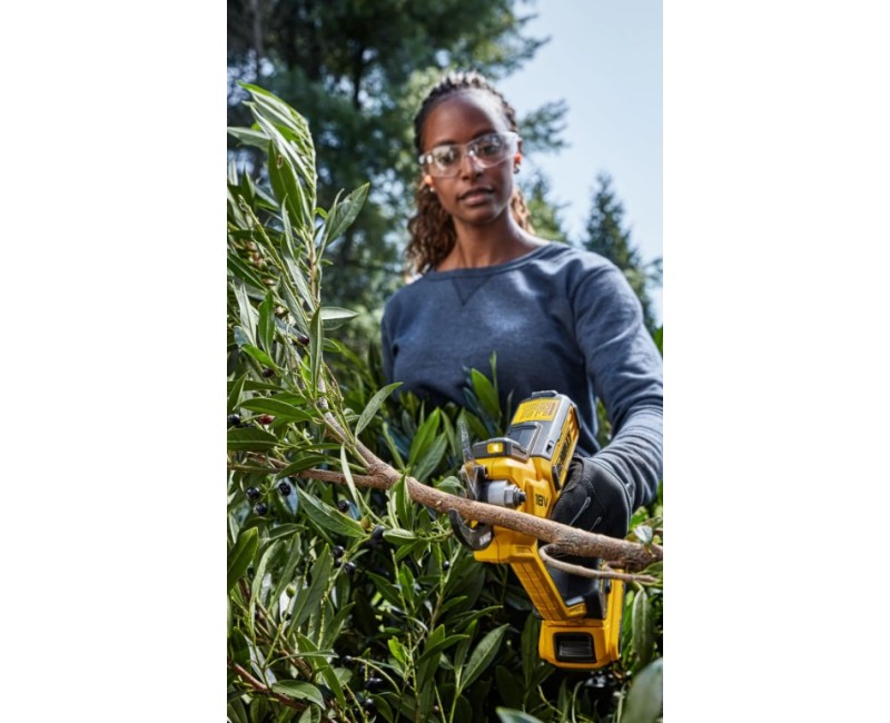 Dārza šķēres DeWALT18 V akumulatora, 1 x 5,0 Ah XR akumulators, DCMPP568P1 lādētājs