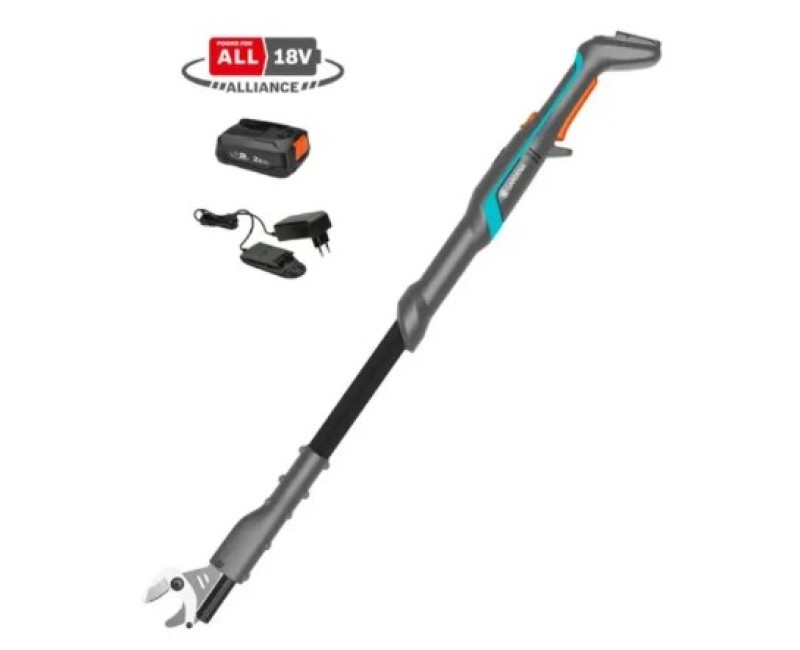 Dārza šķēres Gardena 18 V akumulatora, EasyCut 110/18V P4A, 1 x 2,0 Ahakumulators, lādētājs 14772-20