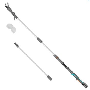Dārza šķēres Gardena 18 V akumulatora, teleskopiskās HighCut 360/18 V P4A, bez akumulatora un lādētāja 14776-55