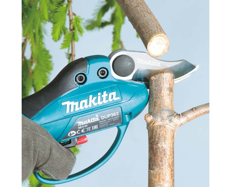 Dārza šķēres Makita 18 V akumulatora, bez akumulatora un lādētāja DUP362Z