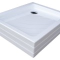 Dušas Kabīnes komplekts RAVAK SET2  dušas stūris SRV2-75 195 S balts + stikls (1.puse)Transparent + paliktnis Aneta 75x90cm