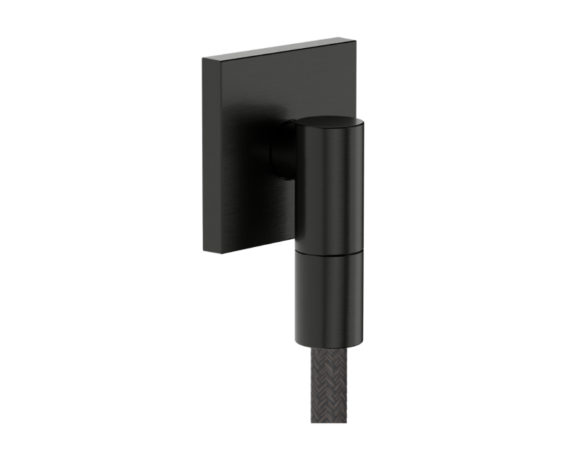 Dušas izvads Hansgrohe FixFit Fine E, pulēts melns hroms 28883340