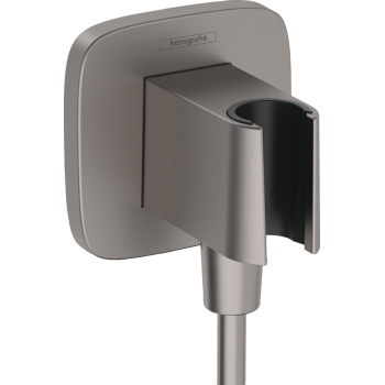Dušas izvads Hansgrohe Fixfit Q ar turētāju, birstēts melns hroms 26887340