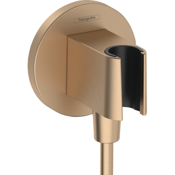 Dušas izvads Hansgrohe Fixfit leņķa ar turētāju, birstēta bronza 26888140