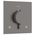 Смеситель для душа Hansgrohe Ecostat Comfort E с термостатом для скрытого монтажа, на 2 устройства, матовый черный хром 33716340