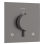 Dušas maisītājs Hansgrohe Ecostat Comfort E ar termostatu iebūvējams, 2 ierīcēm, birstēts melns hroms 33716340