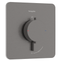 Dušas maisītājs Hansgrohe Ecostat Comfort Q ar termostatu iebūvējams, 1 ierīce birstēts melns hroms 33712340