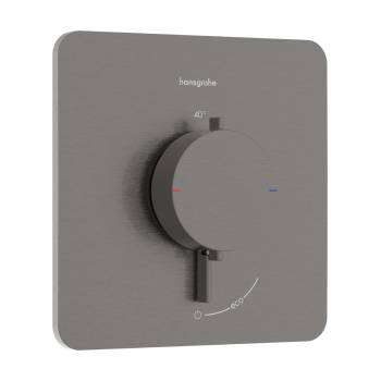 Dušas maisītājs Hansgrohe Ecostat Comfort Q ar termostatu iebūvējams, 1 ierīce birstēts melns hroms 33712340