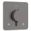 Dušas maisītājs Hansgrohe Ecostat Comfort Q ar termostatu iebūvējams, 2 ierīcēm, birstēts melns hroms 33713340