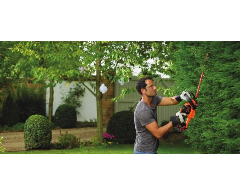 Gyvatvorių žirklės BLACK+DECKER 18 V akumuliatorius 50 cm, 1 x 4,0 Ah akumuliatorius, įkroviklis GTC18504PC-QW