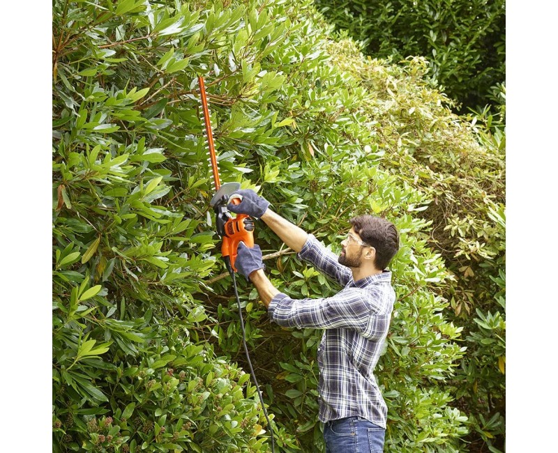 Dzīvžoga šķēres BLACK+DECKER  45 cm, 420 W BEHT201-QS