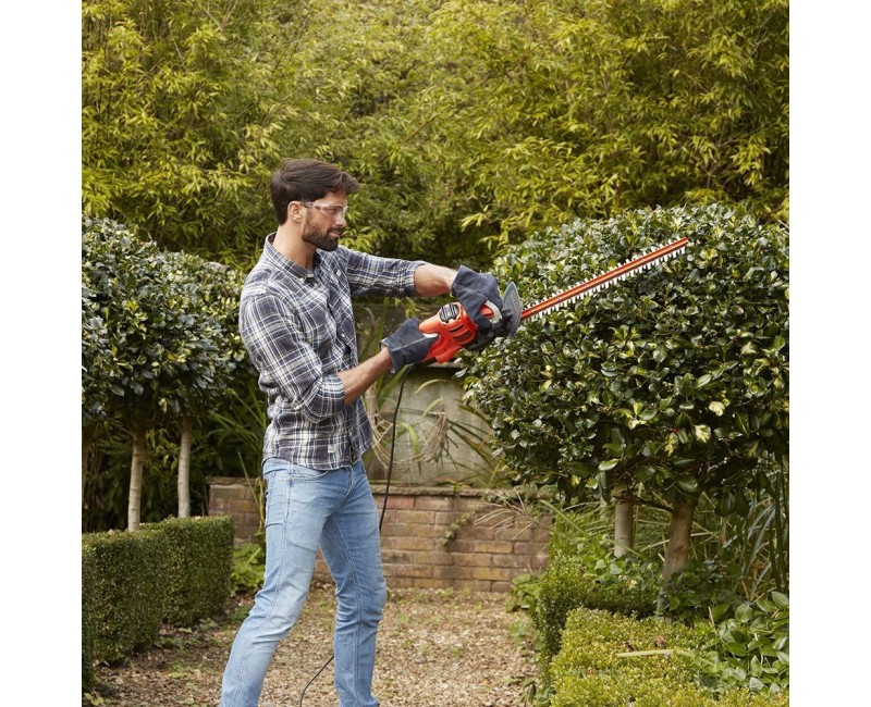 Dzīvžoga šķēres BLACK+DECKER  45 cm, 420 W BEHT201-QS
