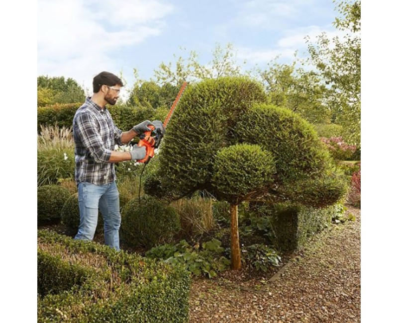 Dzīvžoga šķēres BLACK+DECKER  45 cm, 420 W BEHT201-QS