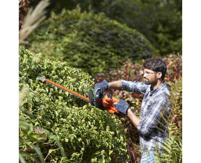 Dzīvžoga šķēres BLACK+DECKER 50 cm, 450 W BEHT251-QS