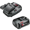 Dzīvžoga šķēres Bosch 18 V akumulatora 50 cm, 1 x 2,5 Ah akumulators, lādētājs 0600849K01