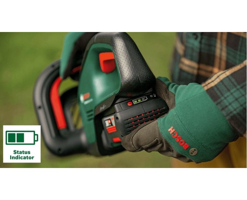 Dzīvžoga šķēres Bosch 36 V akumulatora 65 cm, 1 x 2,0 Ah akumulators, lādētājs 060084A300
