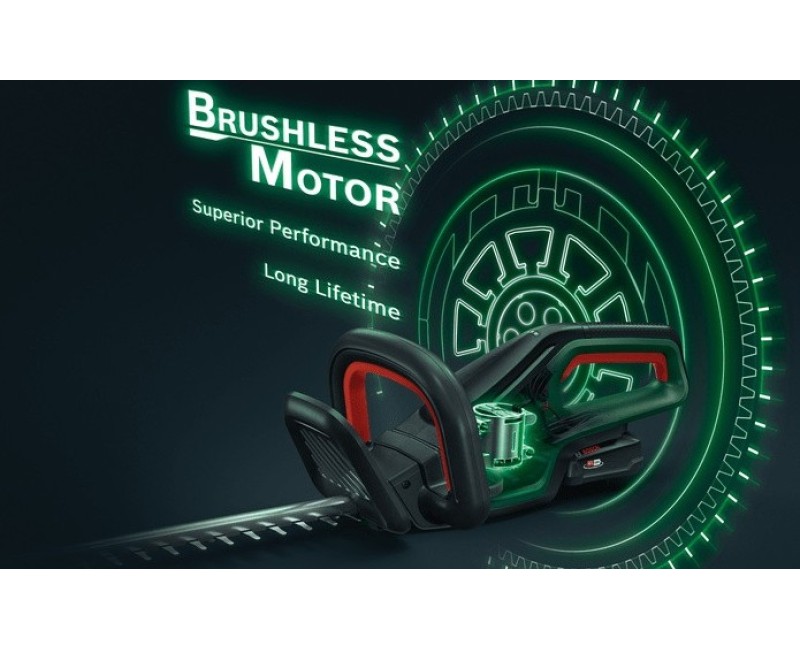 Dzīvžoga šķēres Bosch 36 V akumulatora 65 cm, 1 x 2,0 Ah akumulators, lādētājs 060084A300