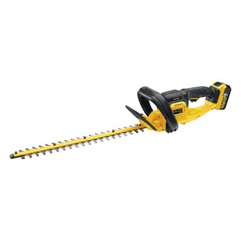 Dzīvžoga šķēres DeWALT 18 V akumulatora 55 cm, 1 x 5,0 Ah litija jonu akumulators, DCM563P1 lādētājs