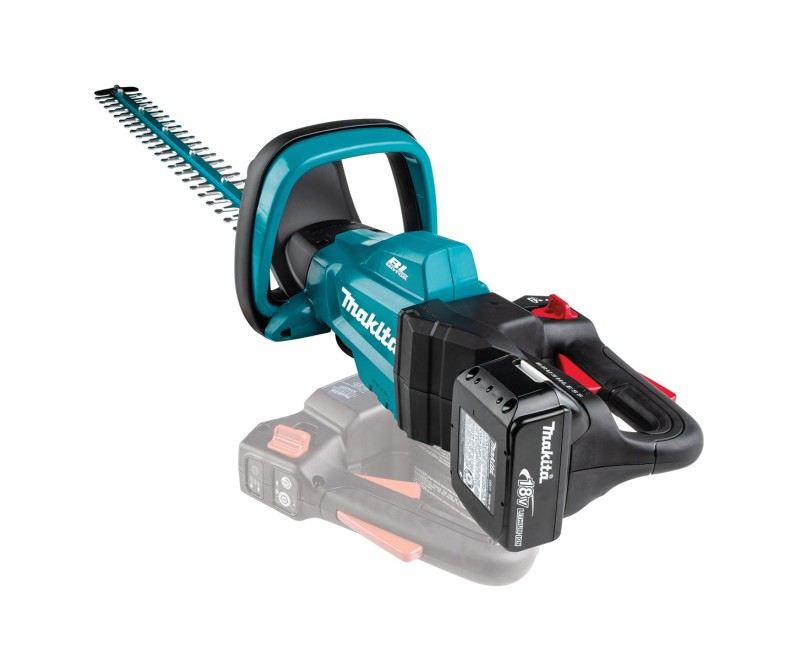 Dzīvžoga šķēres Makita 18 V akumulatora 60 cm, 1 x 5,0 Ah LXT akumulators, lādētājs DUH602RT