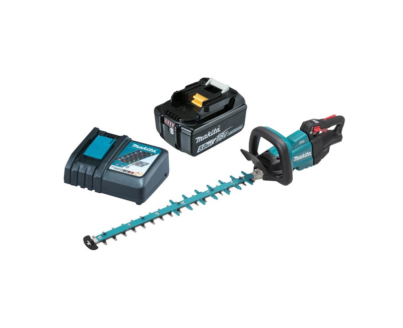 Dzīvžoga šķēres Makita 18 V akumulatora 60 cm, 1 x 5,0 Ah LXT akumulators, lādētājs DUH602RT