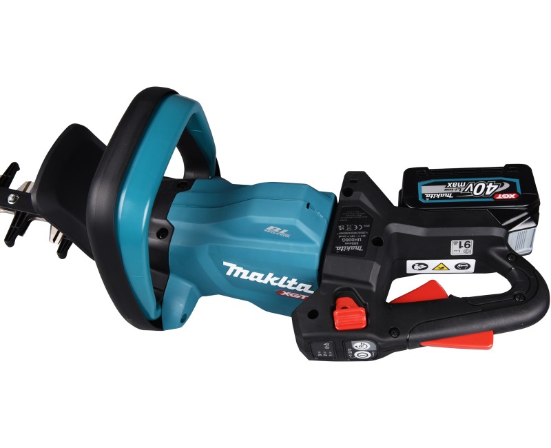 Dzīvžoga šķēres Makita 40 V akumulatora 60 cm, 2 x 4,0 Ah akumulatori, lādētājs UH006GM201
