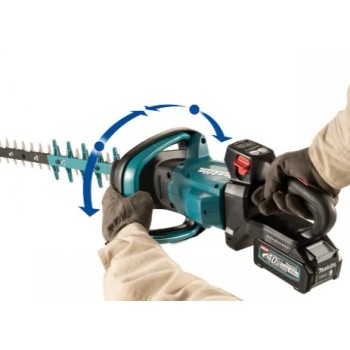 Аккумуляторный кусторез Makita 40 В, длина 75 см, 2 аккумулятора 4,0 Ач, зарядное устройство UH005GM201