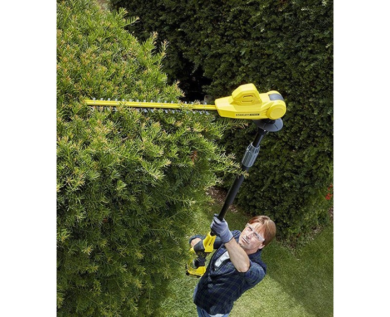 Dzīvžoga šķēres Stanley 18 V akumulatora 45 cm, 1 x 4,0 Ah akumulators, lādētājs SFMCPH845M1-QW