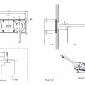 Встраиваемый Смеситель для раковины O'DESIGN FIGARO, хромированный. FIG101C