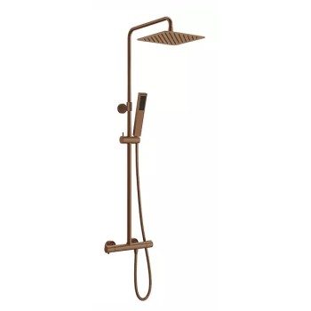 Dušas sistēma O'DESIGN FIGARO ar Termostatu PVD Pulēta Bronza FIG800CB