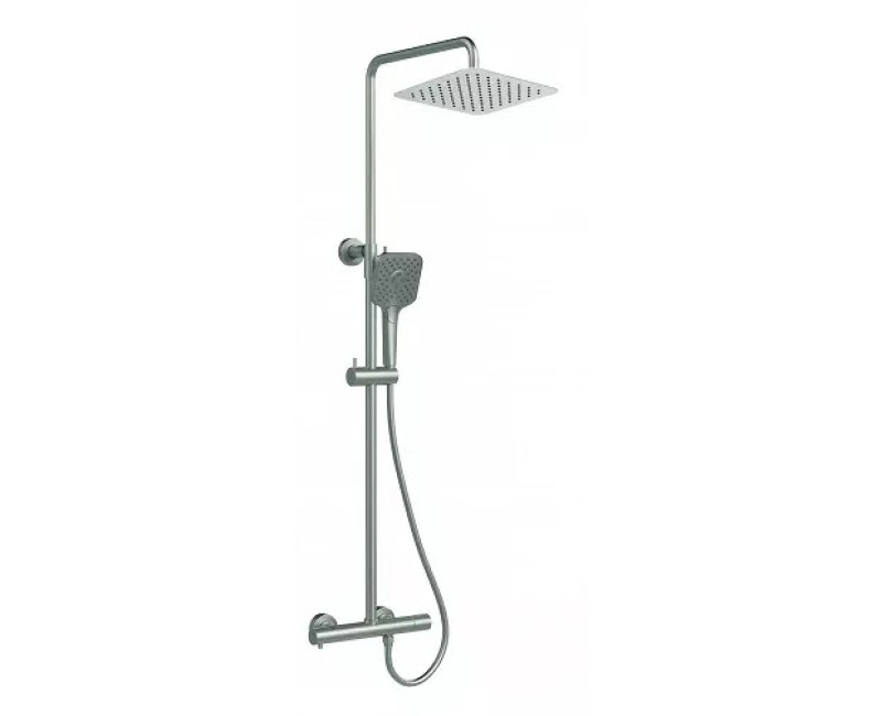 Dušo sistema O'DESIGN FIGARO su termostatu Poliruotas nikelis FIG800NB