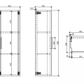 Высокий шкаф OZE Indiana 1200x400 мм, аризонская дуб IND-C1200CA