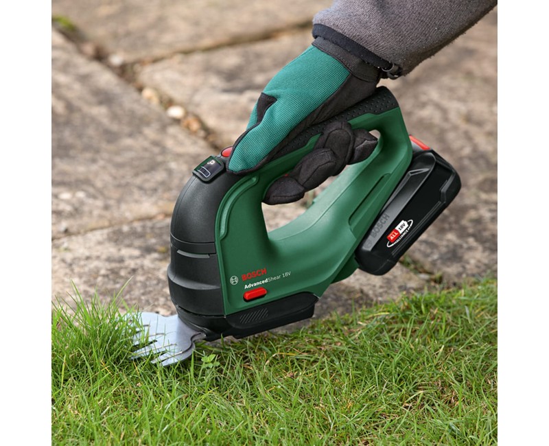 Krūmu un zāles šķēres Bosch 18 V akumulatora, bez akumulatora un lādētāja 0600857001